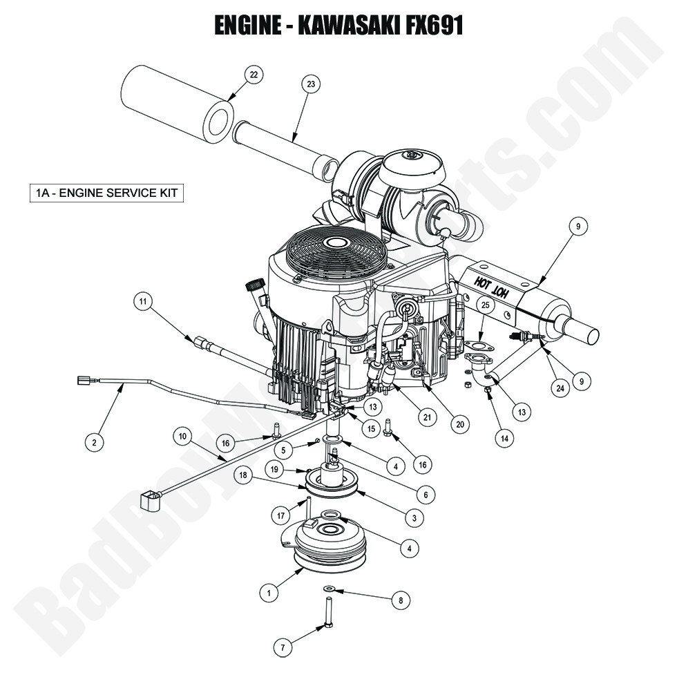 2024 Revolt (36" Deck) Engine - Kawasaki FX691